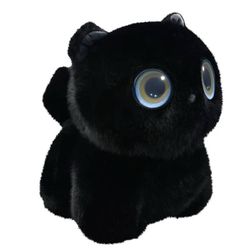 AI Companion Pixie Paw Smart Pet Interactive Plush Black Cat Voice Responsive Touch Activated