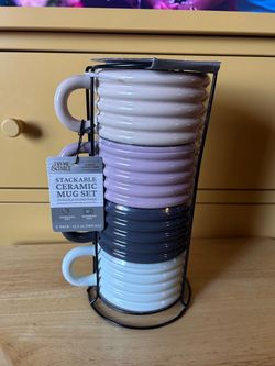 4 pc Stackable Mugs