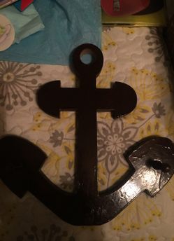 Decorative wooden anchor
