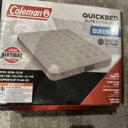 NEW Coleman Quick Bed Elite Extra High 9.5 Air Mattress with Built In 4D Pump Queen for Sale in Plano TX OfferUp