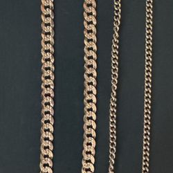 Men’s Silver Braided/Cuban Necklaces