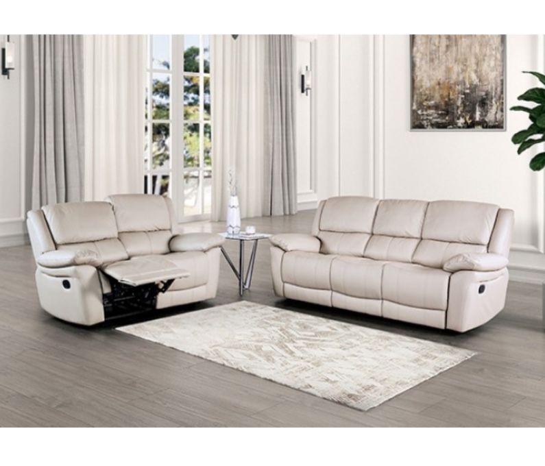 White Recliner Sofa And Loveseat Brand New