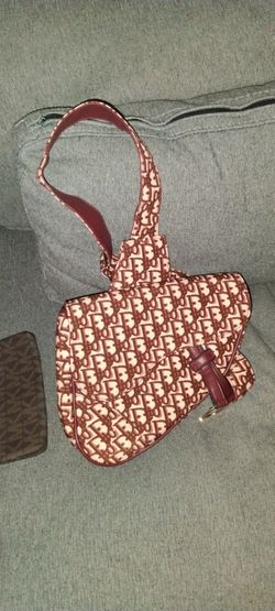 Christian Dior Saddle Bag Burgundy