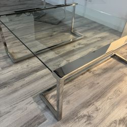 Dania Modern Glass Coffee Table w 2 End Tables