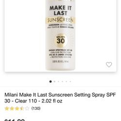 Milani Setting Spray