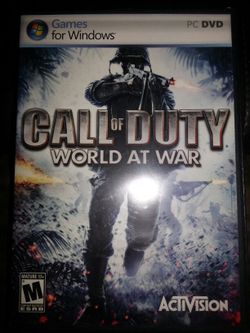 Call of Duty World at War PC dvd