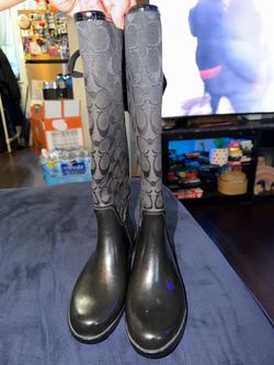Coach rain boots size 7