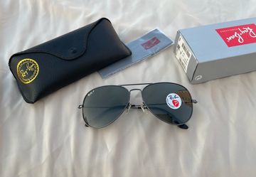 Polarized lenses aviator 3025 black frame sunglasses