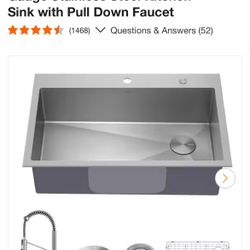 33” Kitchen Sink