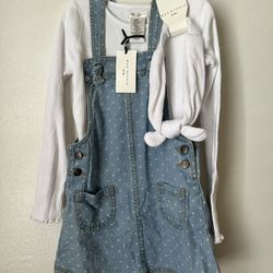 Brand New Max studio Overall Dress Size 5T 