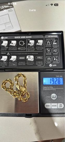 Gold Rope Chain Necklace 19.28g