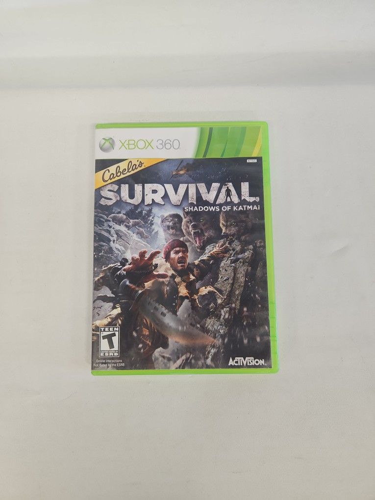 XBox 360 Cabela's Survival Shadows of Katmai. I-8154