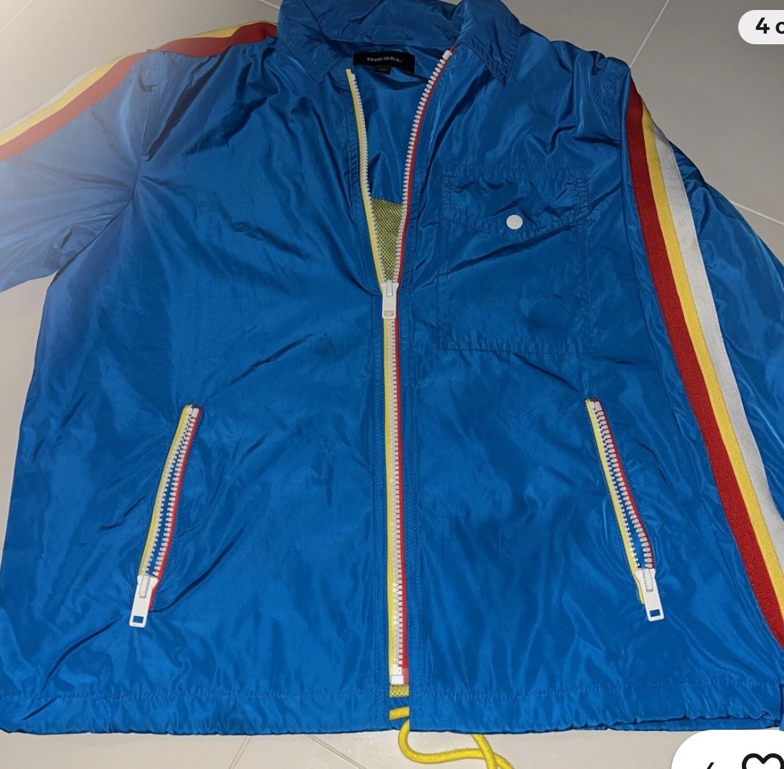 $215 Diesel Men’s J- Ribplaza Jacket Full Zip Size XL