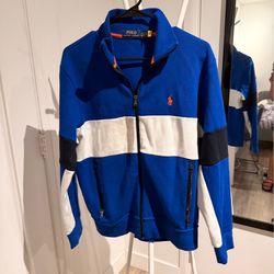 Polo Ralph Lauren Blue Full-Zip Jacket Small