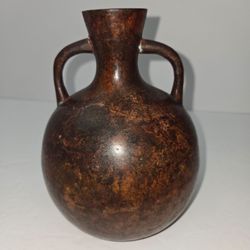 Antique Tone Bronze Two Handled Vase