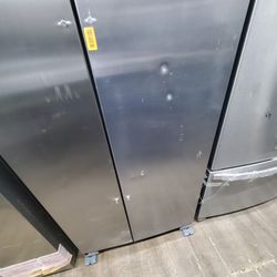 whirlpool  pool side by side warranty 36 inches small dent on door  $675..pick IP prices