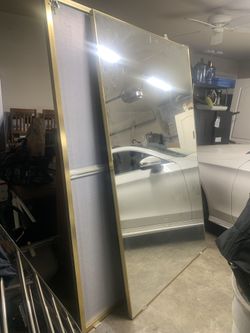 Closet Mirror Door Both For $90 Wide Each $4 Feet Tall 79