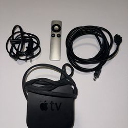 Apple TV Set Up With Control, Chords Included 