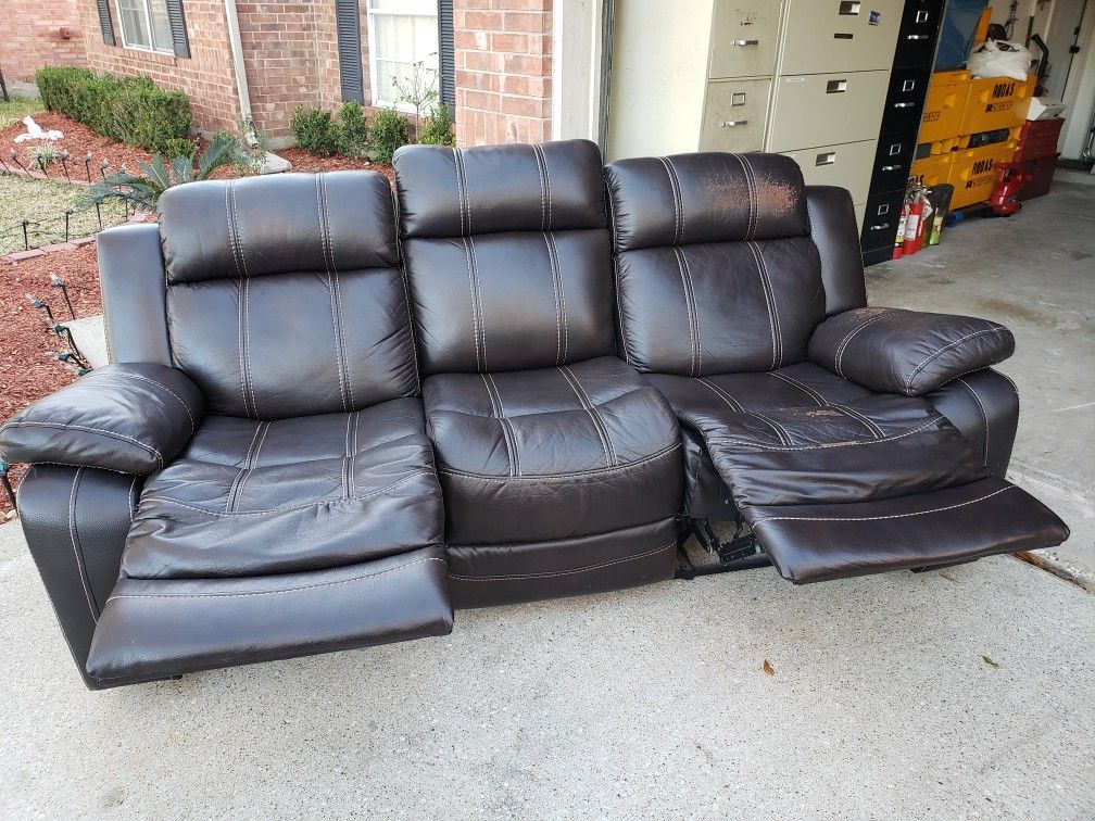 Leather Recliner Sofas for Sale in Dickinson, TX OfferUp