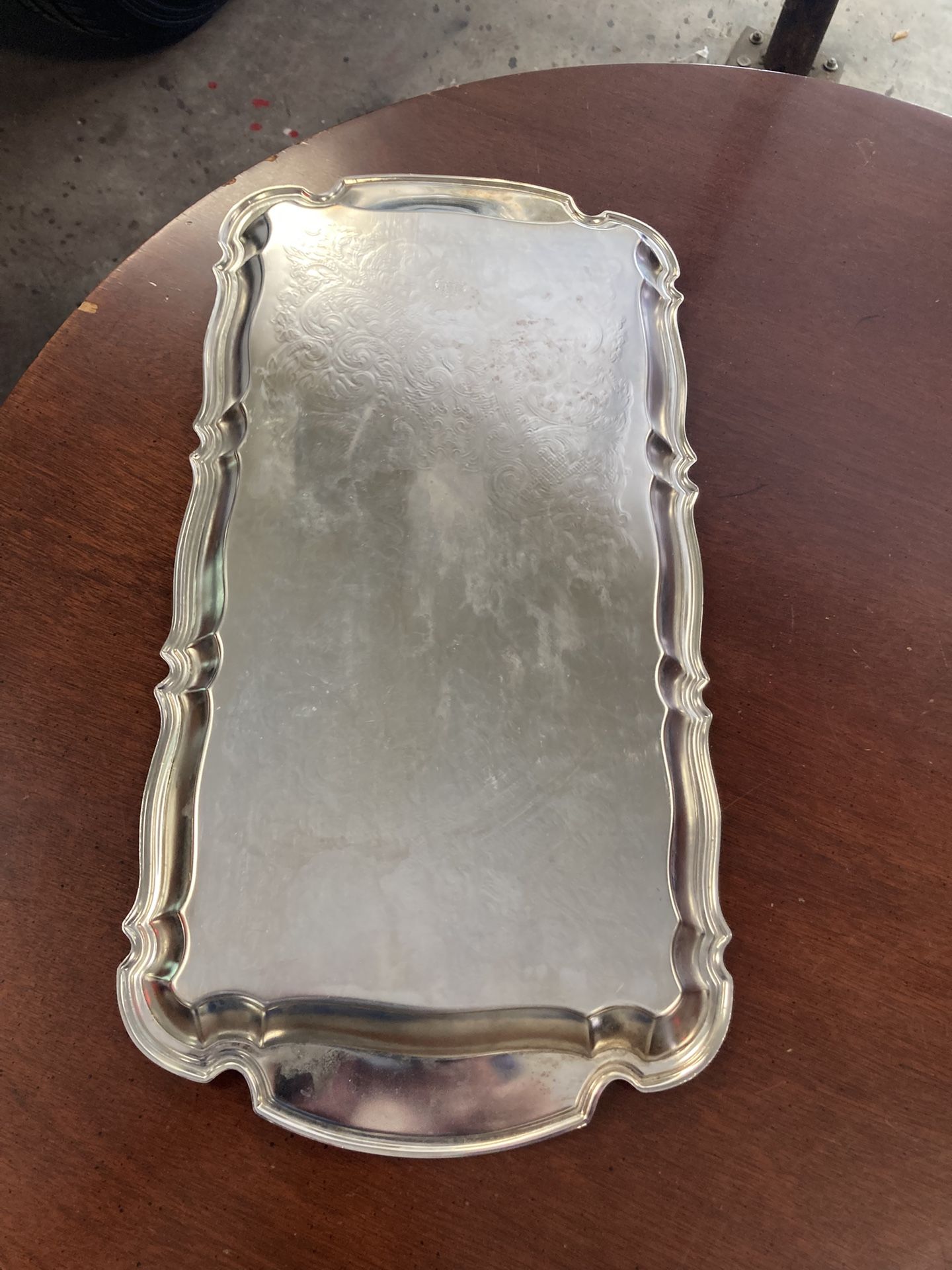 Silver plate, Chippendale cocktail tray