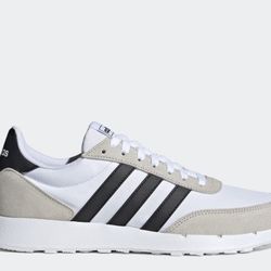 New Adidas Run 60s 2.0 Mens Shoes GX1739 White black Grey Sizes 8.5, 9, 9.5, 10, 10.5, 11, 11.5, 12, 12.5, 13, 14