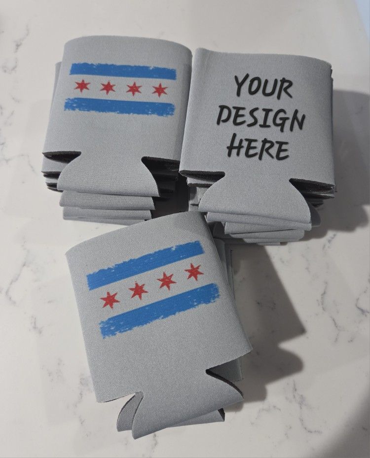 Custom Can Cooler/koozie $4 Ea. $5 For Double Sided (Purchase Minimum Of 4)