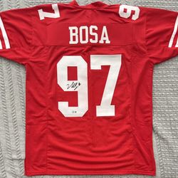 Nick Bosa Signed San Francisco 49ers Custom Pro Style Jersey Beckett
