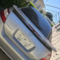 Trunk  With SI Spoiler Wing For2006 2011 Honda Civic Coupe 2 Doors Silver Color in Great Condition 