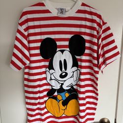 Vintage Mickey & Co. Red Stripped Large 
