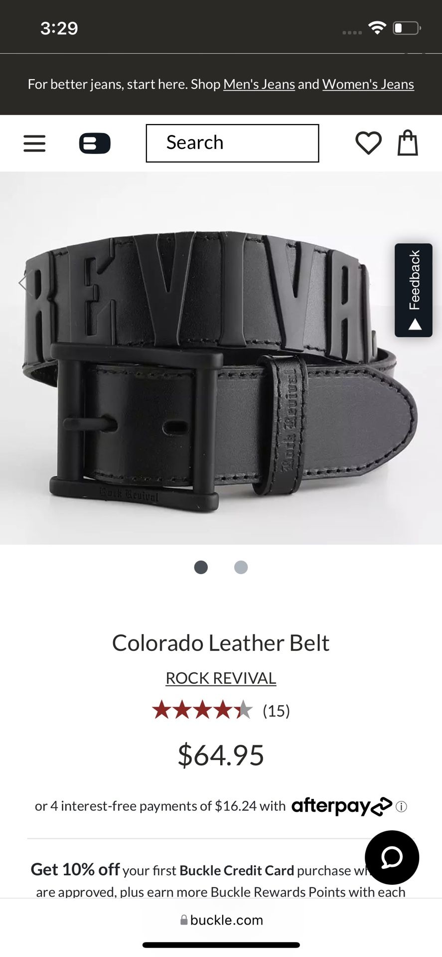 Rock Revival Belt