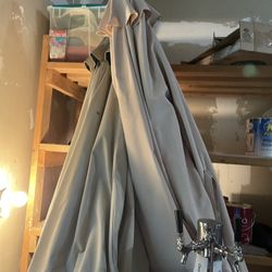 Beige Patio Umbrellas – Outdoor Yard / Deck (2 Available)