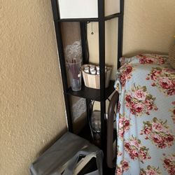 Modern Floor Lamp with Shelves – Space Saving Design