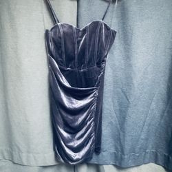 Corset Dress Suede Lavender 