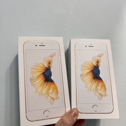 2 Empty boxes of iPhones 6s 