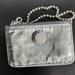 Coach Gray Wristlet