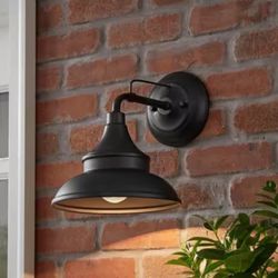 Hampton Bay Wall Lantern, Black