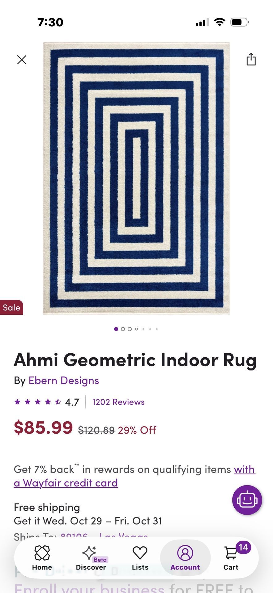 Brand New Rug 6x9