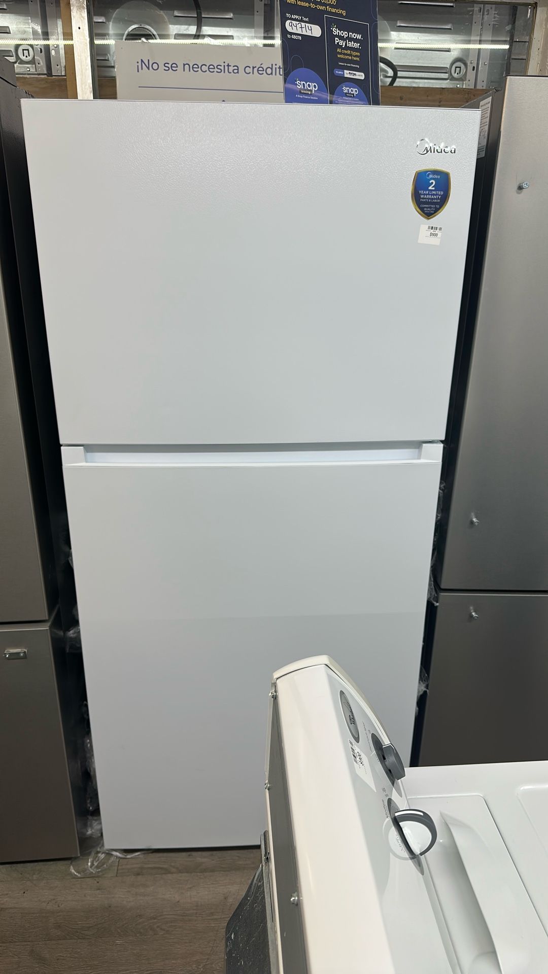 Midea Top Freezer Refrigerator With 2 Year Manufacturer Warranty