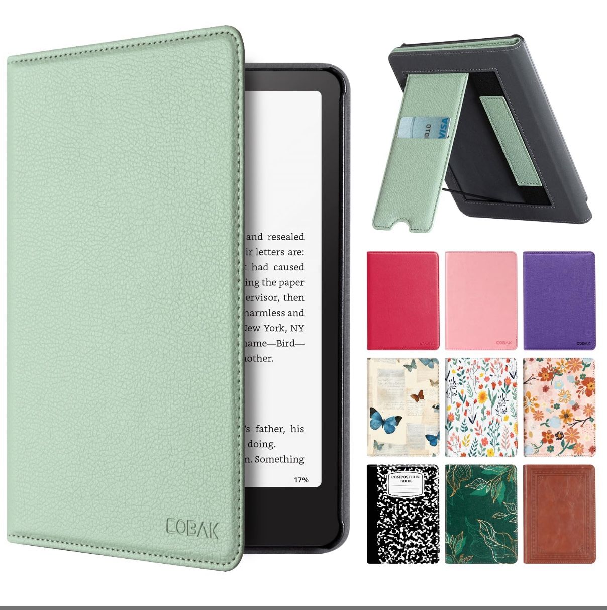 CoBak Stand Case For 7" Kindle Paperwhite 12th Gen 2024 And Kindle Colorsoft With Hand Strap - Compatible With IPhone MagSafe, For Samsung/Belkin/Anke