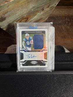 Panini 2025 Certified Freshman Fabric Rookie Auto Tyler Warren #FBC-TWN /499