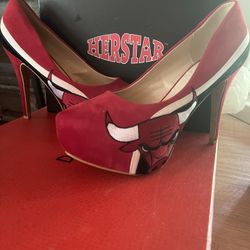Womens Her Star Brand Chicago Bulls Heels 