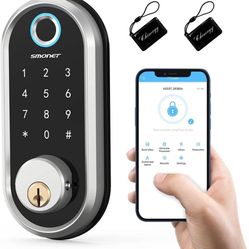 Smart Keyless Entry Door Lock (silver)
