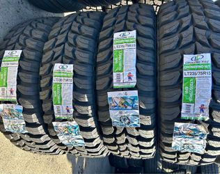 LT235/75R15 Crosswind M/T Set 4 New Tires