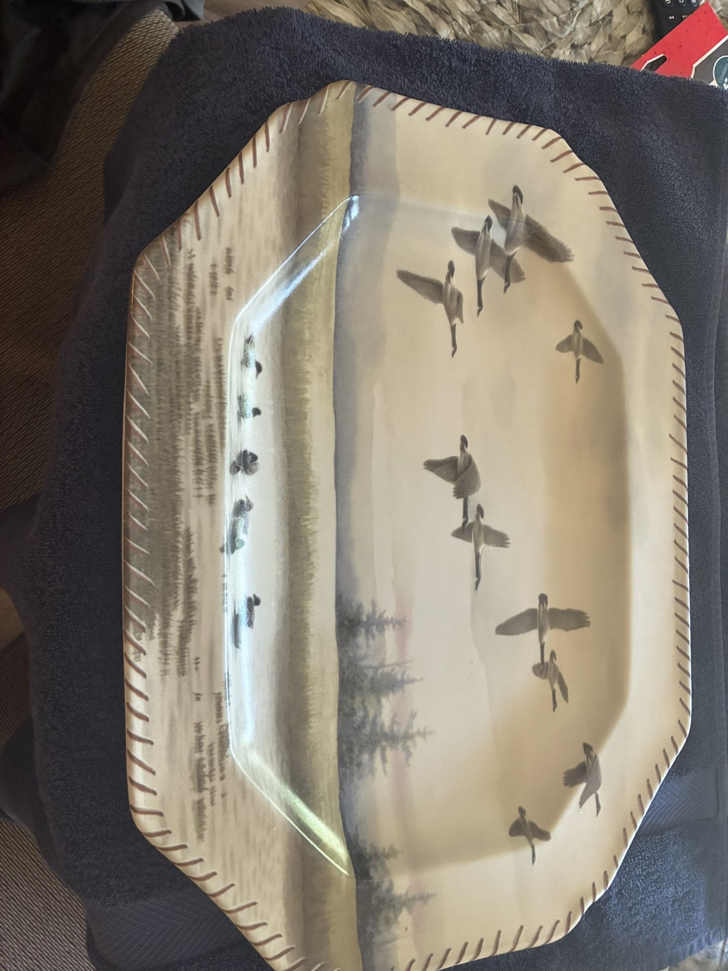 Lenox China Riverwoods Scenic Platter