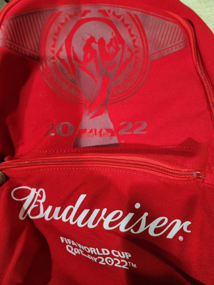 FIFA 2022 BUDWEISER QUTAR BACKPACK , NEW