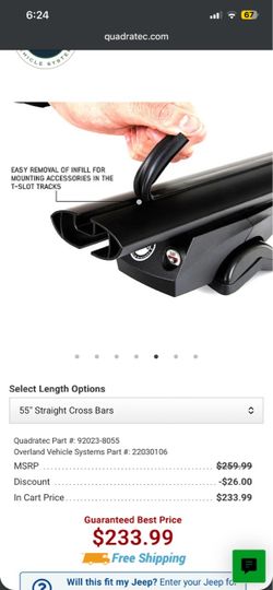 Overland Vehicle Systems  Cross Bars