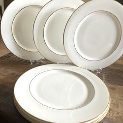 J.W. Krogman Dinner Plates Set of 6 The Allingham Gold Collection