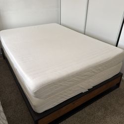 Full Bed Frame With Two Mattresses 