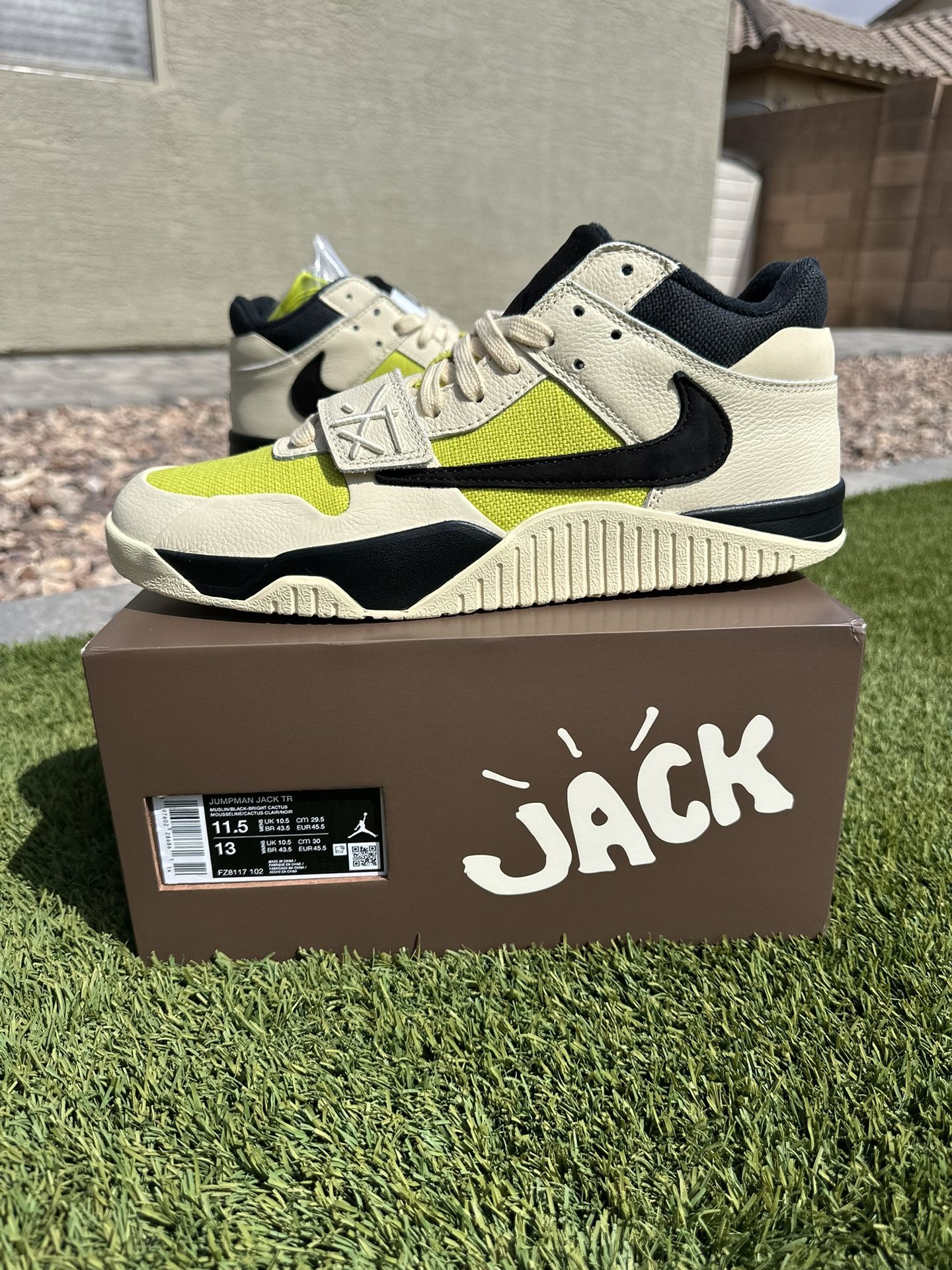 Air Jordan Jumpman Jack TR Travis Scott Bright Cactus NEW/SNKRS RECEIPT SIZE: 11.5 $290 FIRM ONLY!