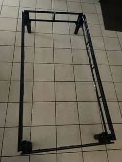 Full Sized Metal Frame with Wooden boards